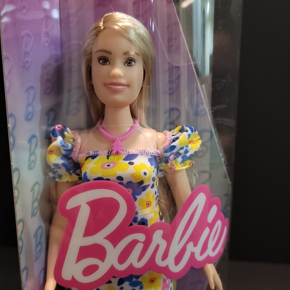 BARBIE 2023 DOWN SYNDROME NDSS W/ RARE Leg Braces Model #208 Floral Dress,NEW